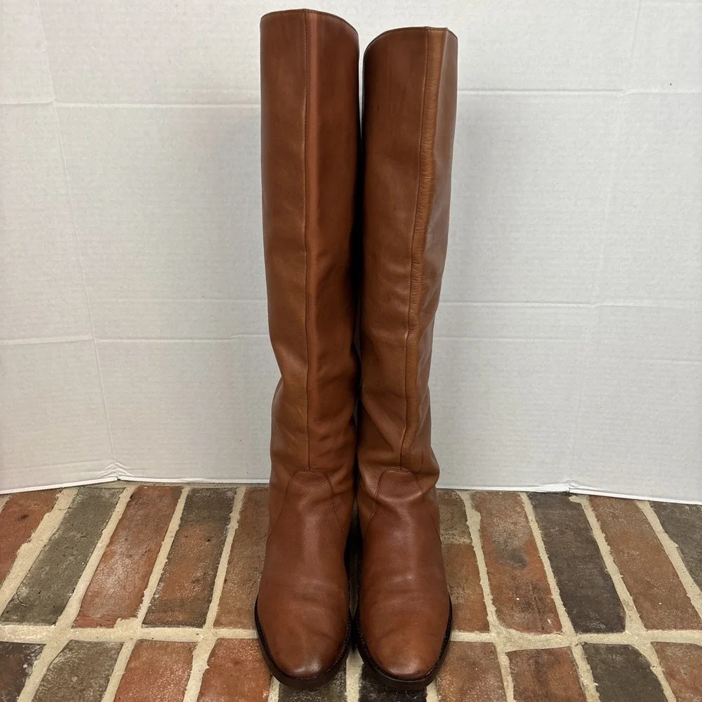 Coach Cheyenne OTK Leather Riding Boots Women's Size 11M Vintage 90's New Soles